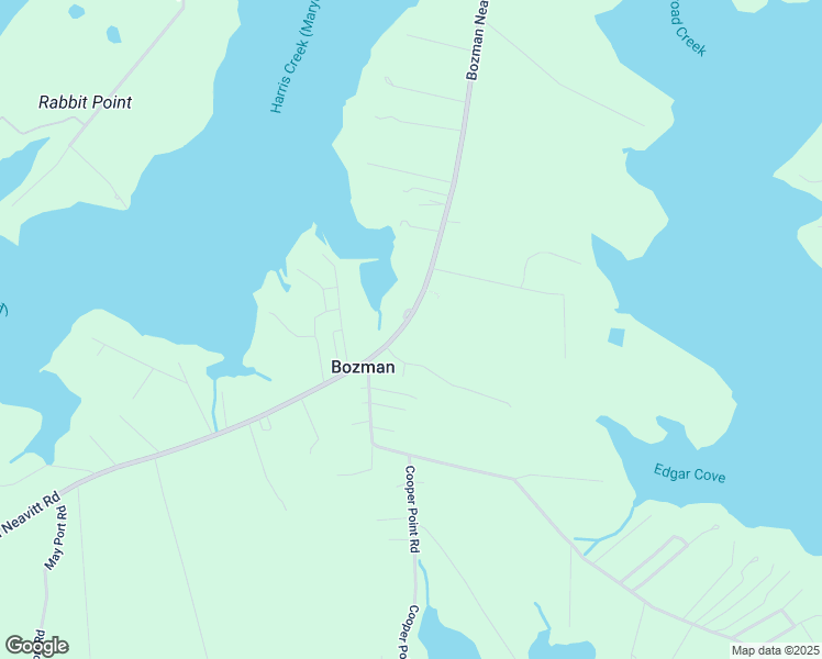 map of restaurants, bars, coffee shops, grocery stores, and more near 8043 Bozman Neavitt Road in Bozman