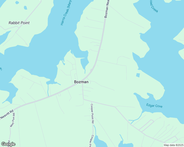 map of restaurants, bars, coffee shops, grocery stores, and more near 8043 Bozman Neavitt Road in Bozman