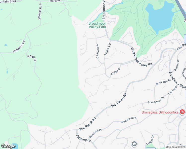 map of restaurants, bars, coffee shops, grocery stores, and more near 345 Oakhurst Lane in Colorado Springs