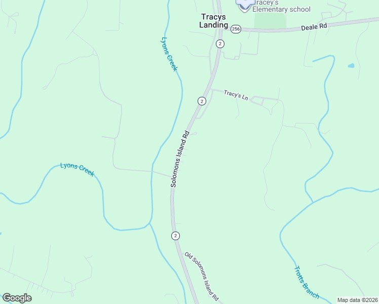 map of restaurants, bars, coffee shops, grocery stores, and more near 6049 Solomons Island Road in Tracys Landing