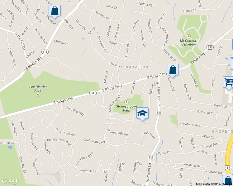 map of restaurants, bars, coffee shops, grocery stores, and more near 3908 Stone Mansion Ct in Alexandria