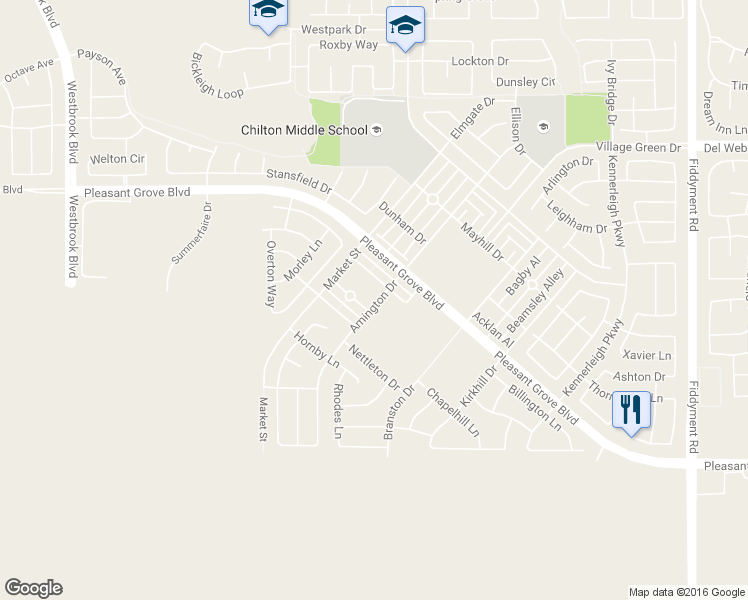 map of restaurants, bars, coffee shops, grocery stores, and more near 116 Amington Drive in Roseville
