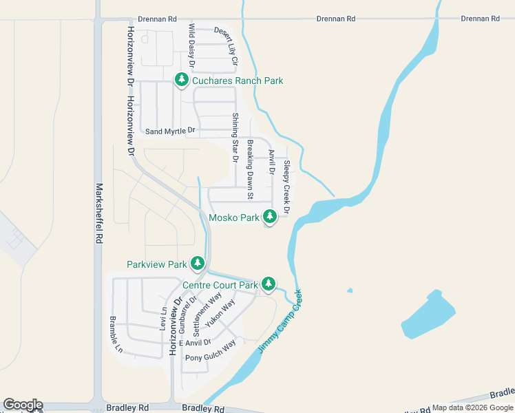map of restaurants, bars, coffee shops, grocery stores, and more near 9443 Daystar Terrace in Colorado Springs