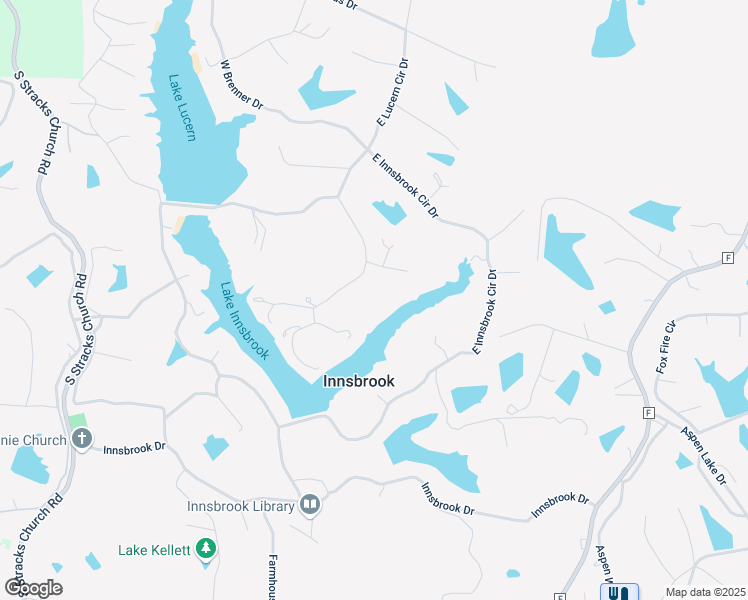 map of restaurants, bars, coffee shops, grocery stores, and more near 134 Innsbrook Pines Drive in Innsbrook