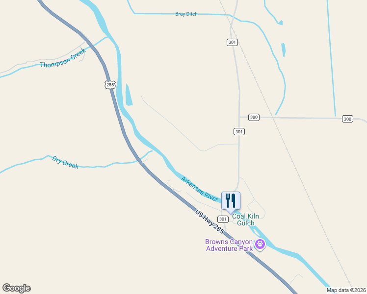 map of restaurants, bars, coffee shops, grocery stores, and more near in Nathrop