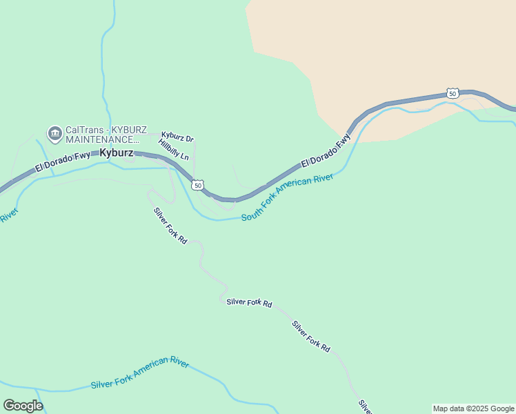 map of restaurants, bars, coffee shops, grocery stores, and more near 13870 Riverside in Kyburz