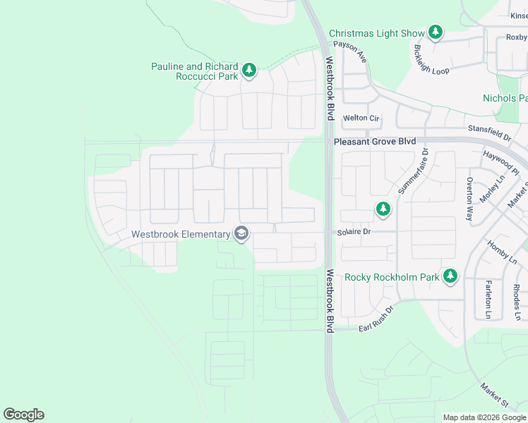map of restaurants, bars, coffee shops, grocery stores, and more near 4001 Equator Lane in Roseville