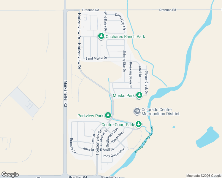 map of restaurants, bars, coffee shops, grocery stores, and more near 4076 Harvest Moon Terrace in Colorado Springs