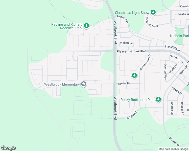 map of restaurants, bars, coffee shops, grocery stores, and more near 4001 Equator Lane in Roseville