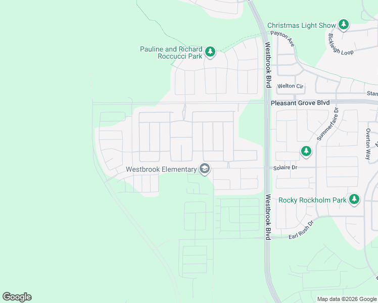 map of restaurants, bars, coffee shops, grocery stores, and more near 1113 Leo Lane in Roseville