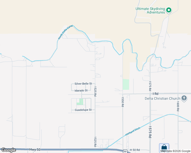 map of restaurants, bars, coffee shops, grocery stores, and more near 814 1525 Road in Delta