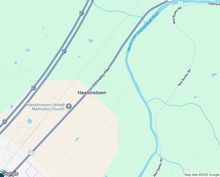 map of restaurants, bars, coffee shops, grocery stores, and more near 10836 Old Valley Pike in Mount Jackson