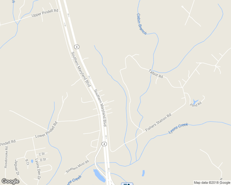 map of restaurants, bars, coffee shops, grocery stores, and more near 6225 Southern Maryland Boulevard in Lothian
