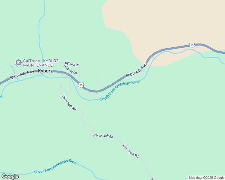 map of restaurants, bars, coffee shops, grocery stores, and more near 13870 Riverside in Kyburz