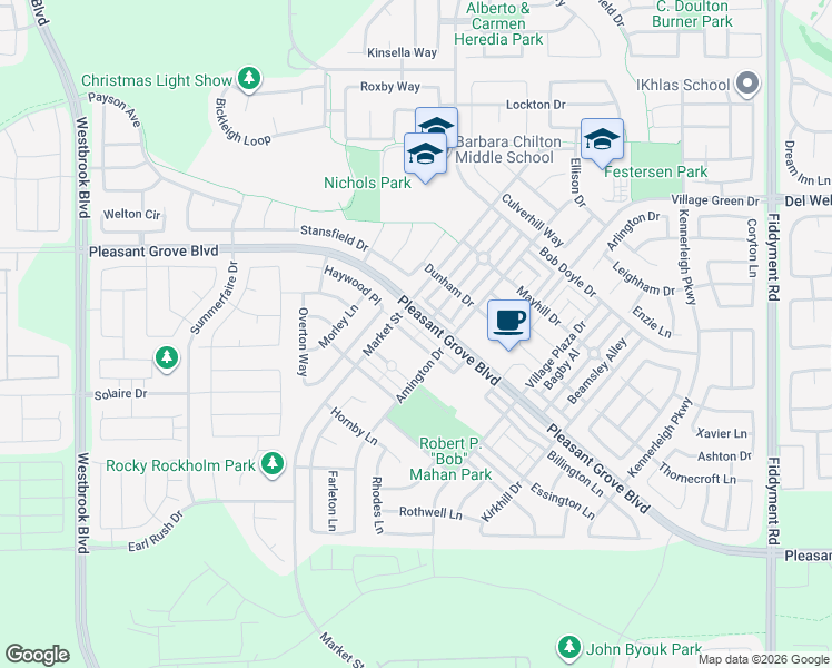 map of restaurants, bars, coffee shops, grocery stores, and more near 1128 Rothbury Lane in Roseville