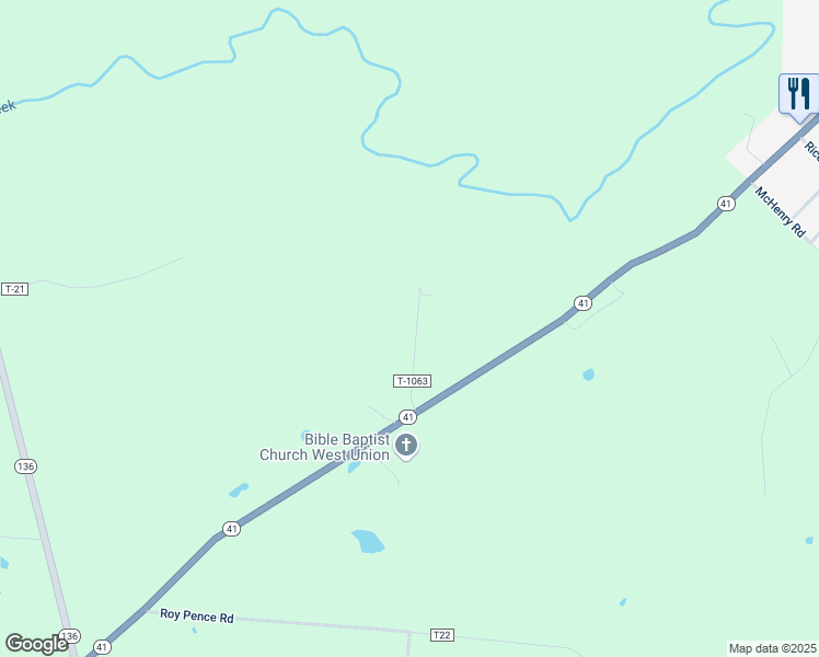 map of restaurants, bars, coffee shops, grocery stores, and more near 195 Hale Drive in West Union