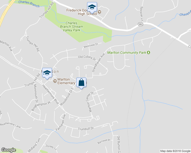 map of restaurants, bars, coffee shops, grocery stores, and more near 12472 Old Colony Drive in Upper Marlboro