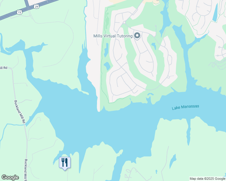 map of restaurants, bars, coffee shops, grocery stores, and more near 8453 Link Hills Loop in Gainesville