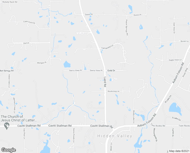 map of restaurants, bars, coffee shops, grocery stores, and more near 6542 Laird Road in Loomis