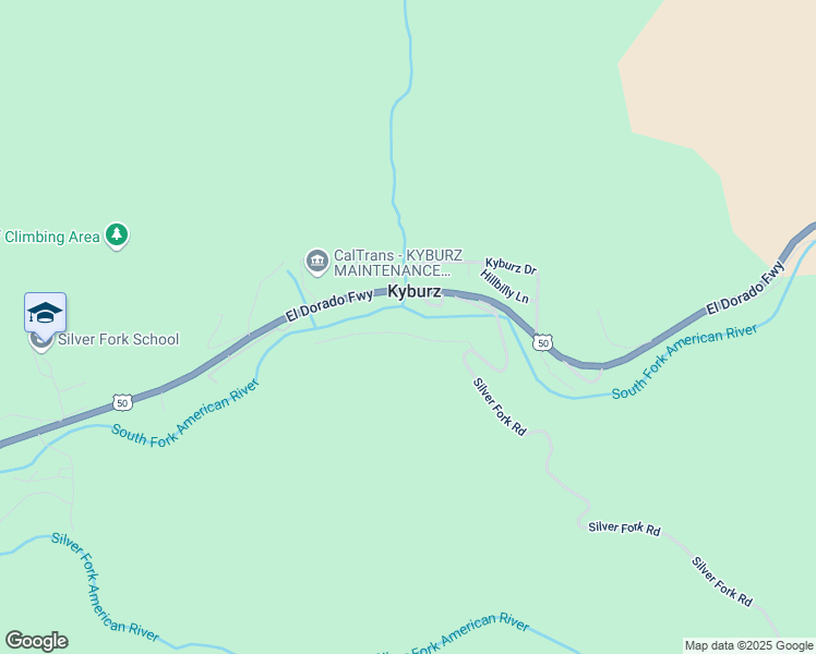 map of restaurants, bars, coffee shops, grocery stores, and more near 11730 Red Wing Trail in Kyburz