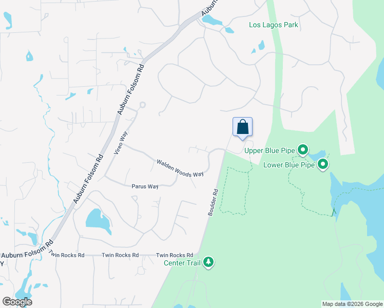 map of restaurants, bars, coffee shops, grocery stores, and more near 8685 Woodrock Way in Granite Bay