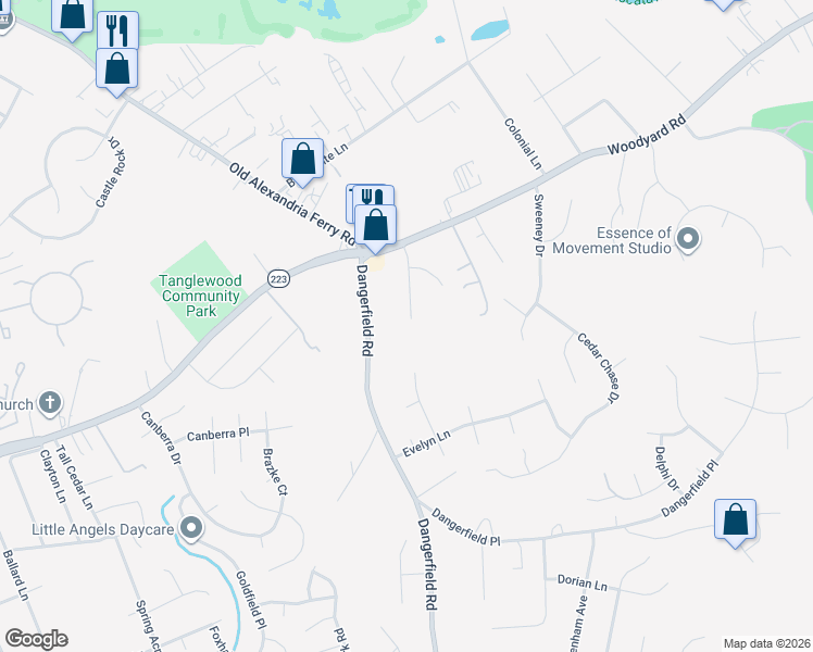 map of restaurants, bars, coffee shops, grocery stores, and more near 8409 Deborah Street in Clinton