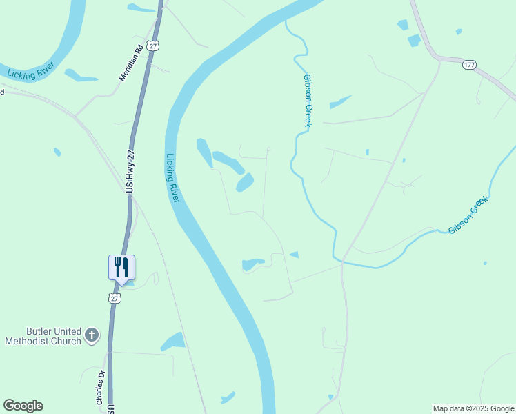 map of restaurants, bars, coffee shops, grocery stores, and more near 471 Quail Run Road in Butler