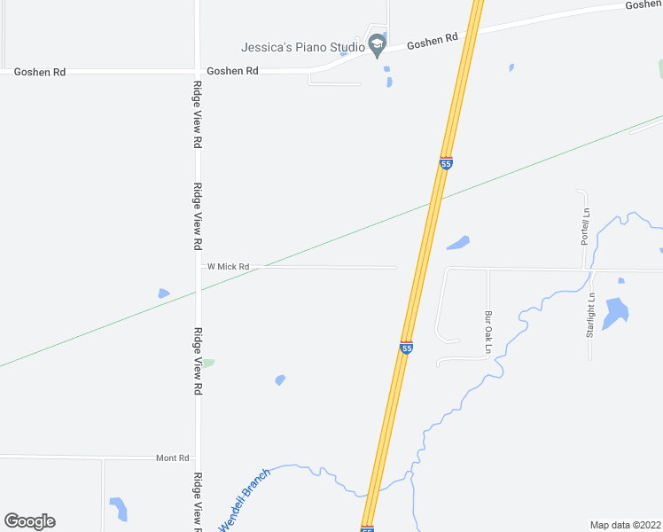 map of restaurants, bars, coffee shops, grocery stores, and more near 7799 West Mick Road in Glen Carbon