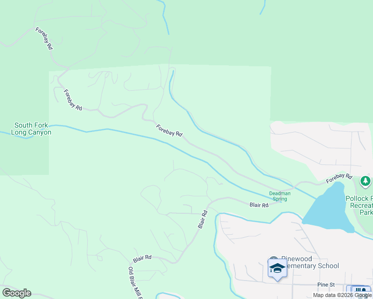map of restaurants, bars, coffee shops, grocery stores, and more near 3094 Quick Silver Court in Pollock Pines