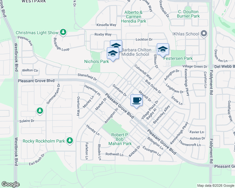 map of restaurants, bars, coffee shops, grocery stores, and more near 3024 Ardley Drive in Roseville