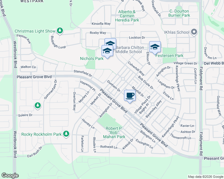 map of restaurants, bars, coffee shops, grocery stores, and more near 3024 Ardley Drive in Roseville