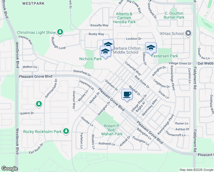 map of restaurants, bars, coffee shops, grocery stores, and more near 3024 Ardley Drive in Roseville