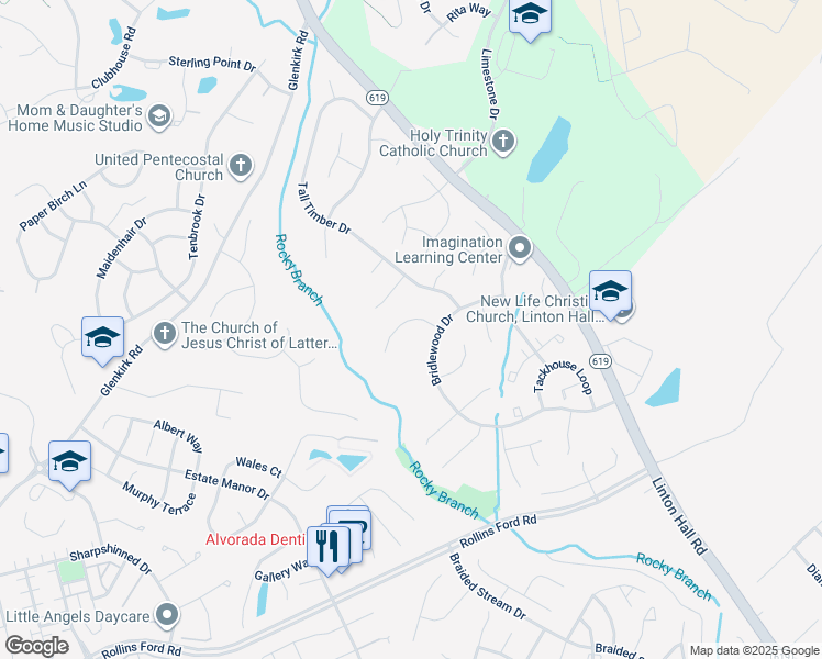 map of restaurants, bars, coffee shops, grocery stores, and more near 8411 Holstein Pony Court in Gainesville