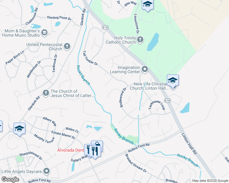 map of restaurants, bars, coffee shops, grocery stores, and more near 8411 Holstein Pony Court in Gainesville
