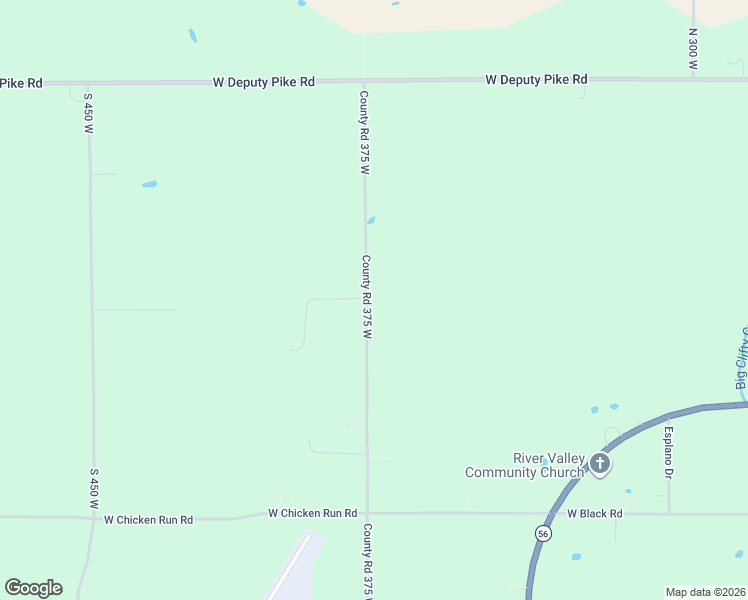 map of restaurants, bars, coffee shops, grocery stores, and more near 2490 County Road 375 West in Madison