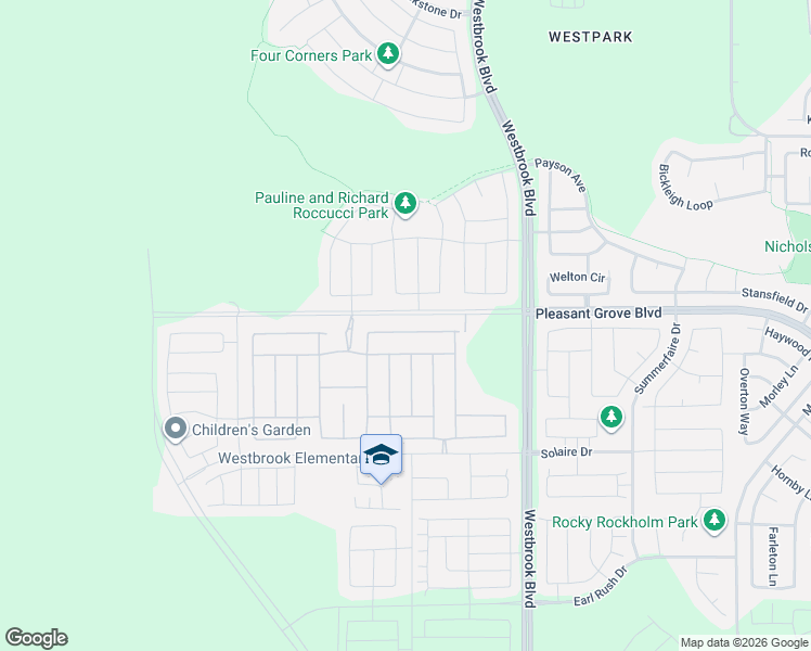 map of restaurants, bars, coffee shops, grocery stores, and more near 4081 Afterlight Lane in Roseville