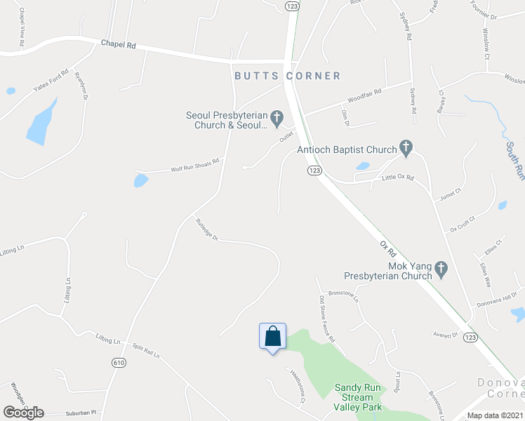 map of restaurants, bars, coffee shops, grocery stores, and more near 6512 Old Stone Fence Road in Fairfax Station