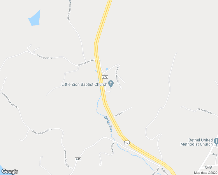 map of restaurants, bars, coffee shops, grocery stores, and more near 6313 Old Zion Road in Warrenton