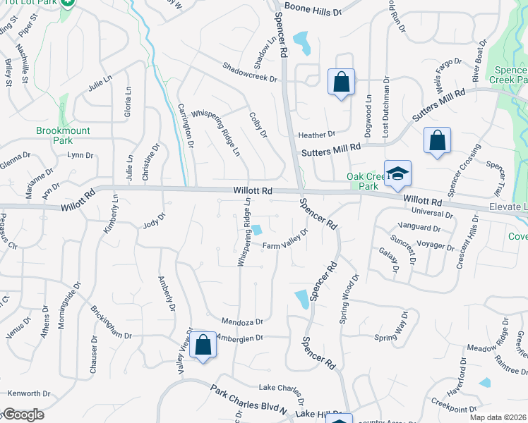 map of restaurants, bars, coffee shops, grocery stores, and more near 8 Forrel Tree Court in St. Peters
