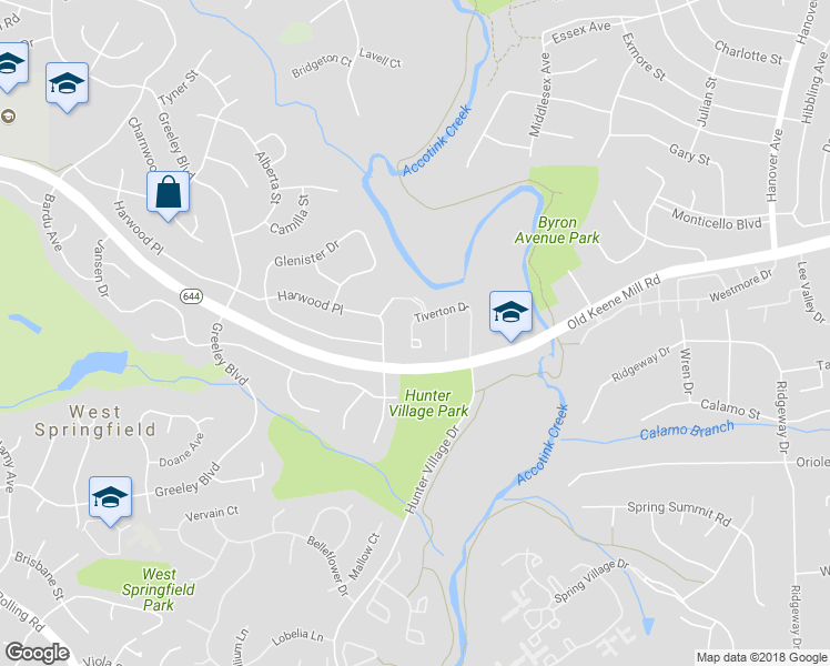 map of restaurants, bars, coffee shops, grocery stores, and more near 7741 Tiverton Dr in Springfield