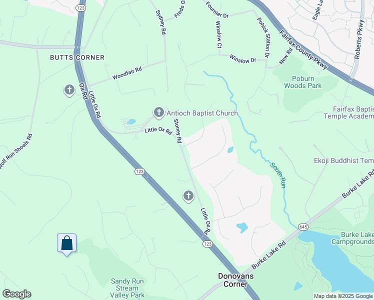 map of restaurants, bars, coffee shops, grocery stores, and more near 6425 Jumet Court in Fairfax Station