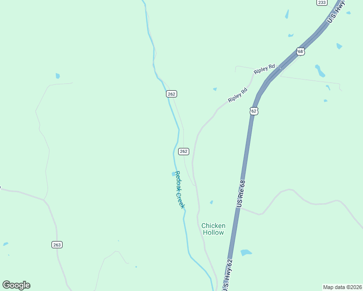 map of restaurants, bars, coffee shops, grocery stores, and more near 5029 Flaugher Road in Ripley