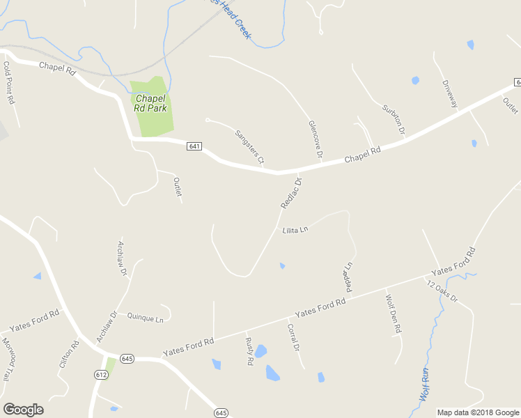 map of restaurants, bars, coffee shops, grocery stores, and more near 7008 Redlac Drive in Clifton