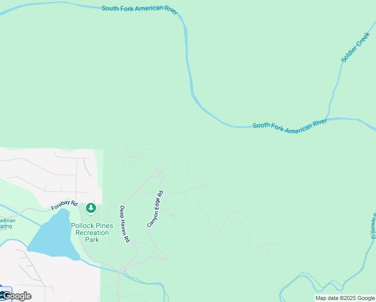 map of restaurants, bars, coffee shops, grocery stores, and more near 3160 Deep Haven Road in Pollock Pines