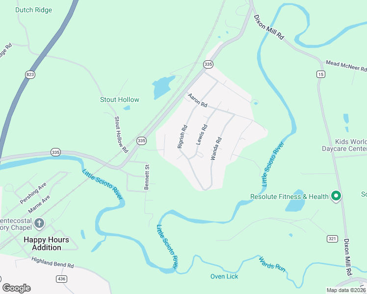 map of restaurants, bars, coffee shops, grocery stores, and more near 414 Rigrish Road in Portsmouth