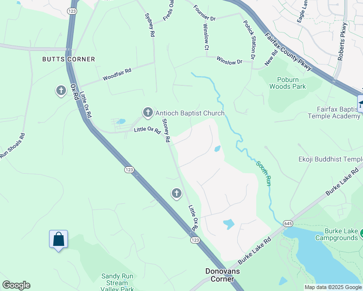 map of restaurants, bars, coffee shops, grocery stores, and more near 6425 Jumet Court in Fairfax Station