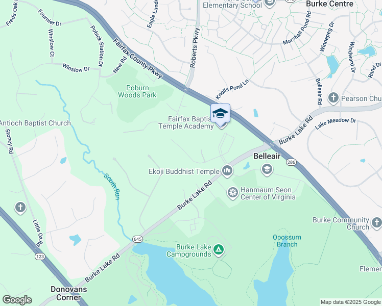 map of restaurants, bars, coffee shops, grocery stores, and more near 10318 Regency Station Drive in Fairfax Station