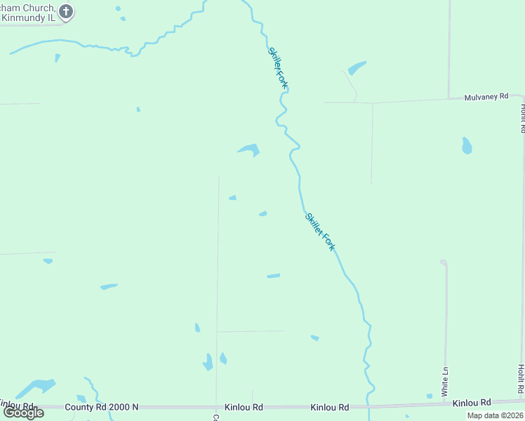 map of restaurants, bars, coffee shops, grocery stores, and more near 8252 Sinclair Road in Kinmundy