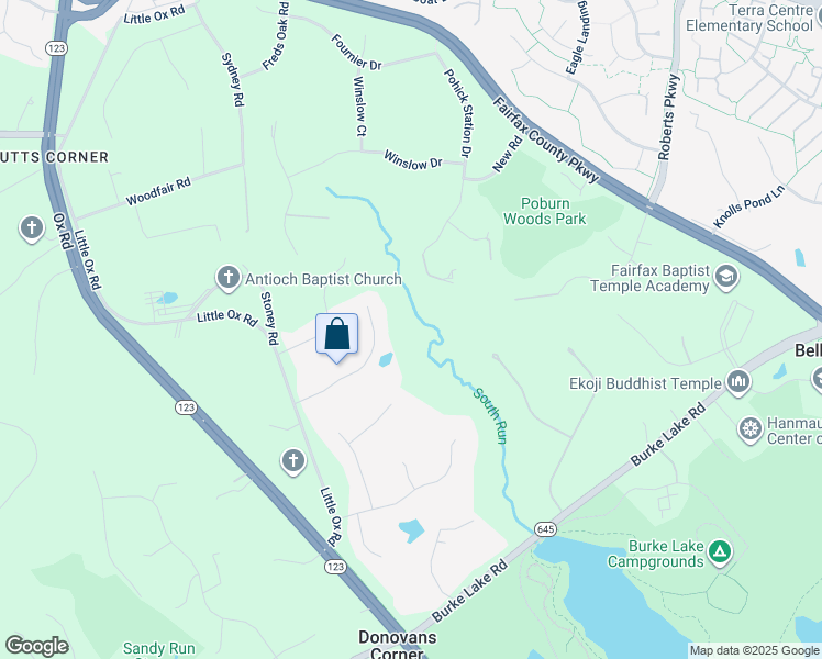 map of restaurants, bars, coffee shops, grocery stores, and more near 6318 Pohick Station Drive in Fairfax Station