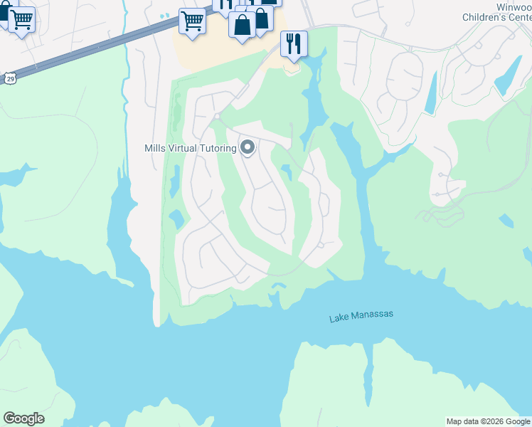 map of restaurants, bars, coffee shops, grocery stores, and more near 15009 Ranson Oaks Court in Gainesville